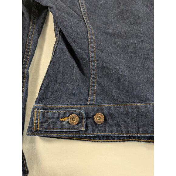 Levis Jean Jacket Women S Denim Cotton Fall Trucker Western Country Classic Y2k - Picture 10 of 12